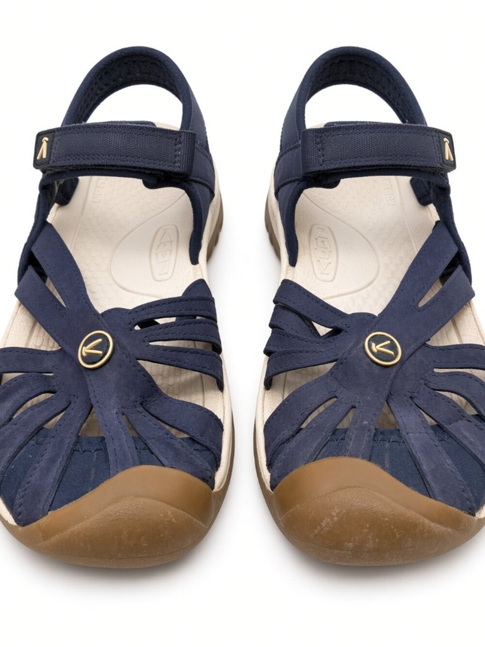 KEEN Women’s 7.5 Navy Closed Toe Hiking Sandals Ankle Strap